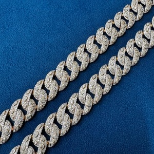 Cadena Cubana de Diamantes Cultivados en Laboratorio de Calidad Premium para Hombres y Mujeres, Ideal para Bodas o Fiestas, Disponible al Mejor Precio - Product Image 4