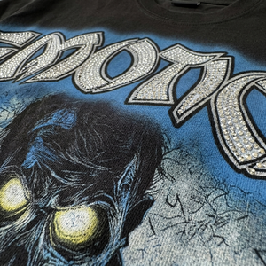 เสื้อยืดโอเวอร์ไซส์ลายกราฟิกวินเทจสำหรับผู้ชาย ปี 2026 จาก Micah Corporation สตรีทแวร์แบบสั่งทำ ผ้าคอตตอนหนา พิมพ์ลาย Rhinestone Emotion ระบายอากาศได้ดี - Product Image 3