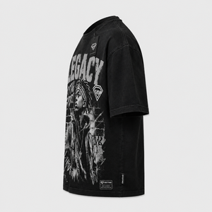 T-shirt décontracté pour homme avec logo personnalisé, nouveau design, grande taille, manches longues, effet délavé, style décontracté - Product Image 2