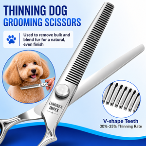 Premium Pet Grooming <b>Scissors</b> Set – Made from High-Quality Stainless Steel, Professional <b>Dog</b> & Cat Hair Cutting Kit with Case - Product Image 5
