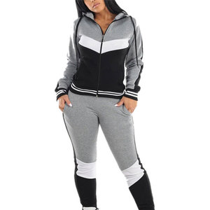 OEM/ODM Design Your Own Long Sleeves Women <b>Zip</b> <b>Up</b> Tracksuit Set In Low MOQ Latest Design Jogging Wear Women Zipper Tracksuits - Product Image 5