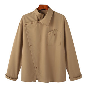Camiseta de manga larga para hombre, cuello redondo, corte regular, color sólido, tejido de punto de algodón, ropa informal. - Product Image 1
