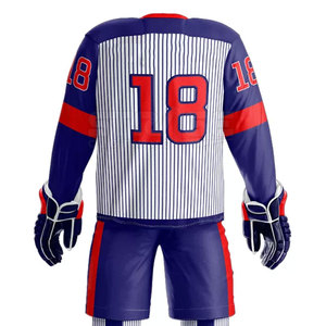 Uniforme de Hockey sobre Hielo de Poliéster Transpirable y Elegante, Corte Atlético para Hombres y Clubes/Escuelas/Actividades de Equipo para Adultos - Product Image 5