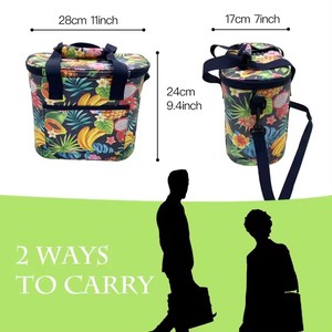 2026 Custom Printing Waterproof Food Storage Picnic Cooler Bag with Shoulder Strap Tarpaulin Insulated Cooler Bag - Product Image 6