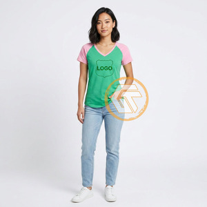 Venta al por Mayor de GREEK TREASURES Alpha |   Camiseta Casual para Mujer Kapa, 100% Algodón Jersey, Ecológica, Transpirable, de Manga Corta - Product Image 2