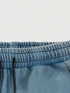 Mens Casual <b>Cargo</b> <b>Short</b> Pants Elastic Waist Mid Waist Utility <b>Shorts</b> with Functional Pockets for Everyday Outdoor Adventures - Product Image 2