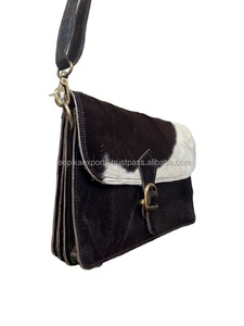 Women Stylish Hair on Leather Handbag <b>Sling</b> <b>Bag</b> Cowhide Shoulder <b>Bags</b> Shopping <b>Bag</b> - Product Image 2