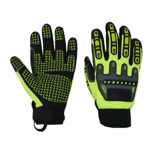 Gants de travail en cuir pour hommes, antidérapants et anti-coupures, pour la construction industrielle, l'exploitation minière et le travail - Product Image 3