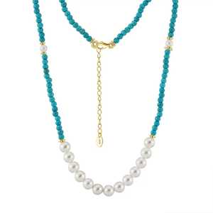 High Quality Natural Style Resin Beads <b>Necklace</b> Trendy Handmade for Women Designer <b>Statement</b> Jewelry - Product Image 2