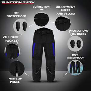 Combinaison de moto pour homme Bacca Moto, homologuée CE, en Cordura, veste et pantalon, course, respirante, protection moto, imperméable, pour motards - Product Image 6