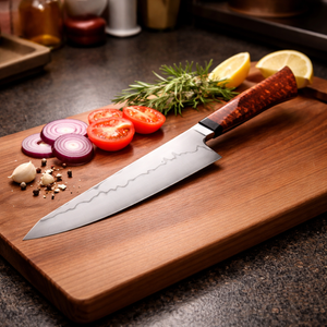 Cuchillo de Chef Vintage de Acero al Carbono de Alta Calidad con Mango de Madera para Mano Derecha, Profesional para Cocina, Venta al por Mayor de Fábrica - Product Image 6