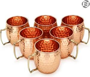 Tasses en acier inoxydable écologiques avec revêtement en cuivre, gravées pour les fêtes et la bière - Product Image 3