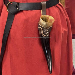 Corne à boire Viking Unique et authentique Fabriqué à partir de matériaux de haute qualité corne utilisée pour la bière hydromel - Product Image 5