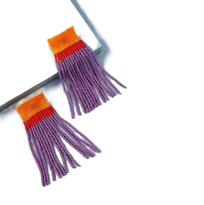 Boucles d'oreilles pendantes personnalisées faites à la main avec perles de rocaille, bijoux de fête tendance de style perlé par MD HANDICRAFTS - Product Image 5