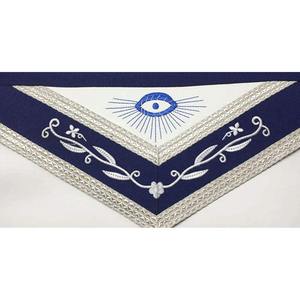 Delantal Masónico de Cuero de Alta Calidad, Bordado a Mano, Estilo Vintage, Resistente al Agua, Color y Logotipo Personalizables - Product Image 4