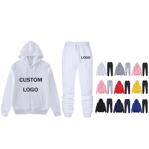 Conjunto Deportivo Unisex al por Mayor, Sudadera con Capucha de Manga Larga, Estilo Casual, Color Sólido, Transpirable, de Algodón - Product Image 6
