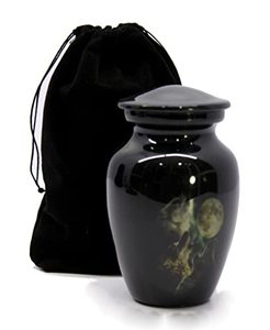 Sophisticated Aluminum <b>Keepsake</b> Cremation Urn <b>Memorial</b> Ash Holder Featuring Refined Decorative Closure And Matte Finish - Product Image 2