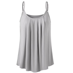 Camiseta sin mangas informal y suave para mujer, top deportivo tipo racerback, top corto moderno para mujer, camiseta elástica ajustada para mujer - Product Image 1