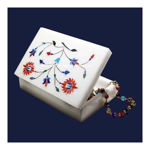 Premium Best Modern Classic Product Handmade Product Marble Inlay <b>Box</b> With Mother Of Pearl Material Use For Jewelry Storage Gift - Product Image 2