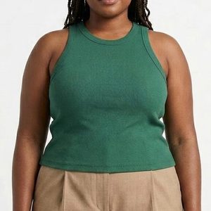 Hot Selling Latest Style Women Tank Top <b>Material</b> 100% Cotton Breathable Quick Dry Gym Fitness Wear Women Apparel OEM Service - Product Image 1