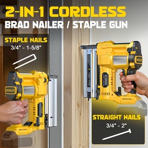 <span class=keywords><strong>Pistola</strong></span> <span class=keywords><strong>de</strong></span> <span class=keywords><strong>Clavos</strong></span> Inalámbrica Profesional Industrial para Bricolaje, para <span class=keywords><strong>Batería</strong></span> <span class=keywords><strong>de</strong></span> 20V (sin <span class=keywords><strong>Batería</strong></span>), Motor sin Escobillas, Construcción Metálica - Product Image 5
