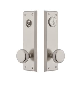 Elegante Tirador de Doble Puerta de Acero Inoxidable con Acabado Níquel Cepillado para Muebles del Hogar, Personalizable con Puerta de Pasaje y Privacidad - Product Image 1