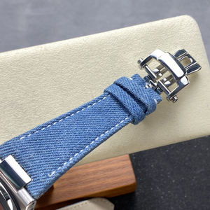 Reloj de Pulsera Automático para Hombre PP5980, Diseño Mecánico Elegante, Personalidad Única, Correa de Mezclilla, Cronógrafo - Product Image 5