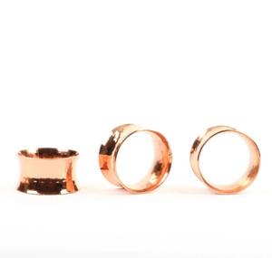 Copper Finish Metal Napkin <b>Rings</b> Set <b>Plain</b> Polished Napkin Holders Modern Dining Table Accessories - Product Image 1