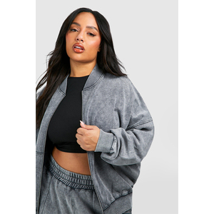 Blouson bomber réversible pour homme, couleur unie, fermeture éclair, poche avant, col montant, coupe classique, vêtements de plein air et de randonnée - Product Image 4