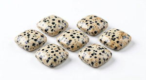Cabujón de Jaspe Dálmata Natural Calibrado al por Mayor de 7mm, Gema Suelta para Envoltura con Alambre, Componentes de Gemas, Venta al por Mayor de Jaspe - Product Image 3