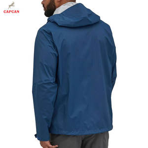 Chaqueta Impermeable de Lona con Capucha para Hombre, Venta Directa de Fábrica, Ligera, Ecológica, Informal para Invierno, con Logotipo Frontal, Marca Privada - Product Image 2