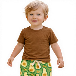 Ensemble haut et bas pour bébé garçon 100% coton, personnalisé, doux, respirant, respectueux de la peau, confortable, vêtements de tous les jours pour bébé, toutes saisons - Product Image 1