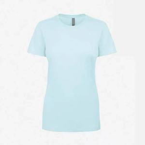 Camiseta de Color Sólido para Mujer, Talla Adulto, 100% Algodón, Corte Ajustado, Informal - Product Image 4
