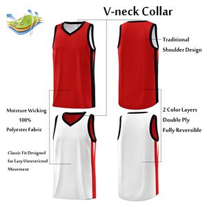 เสื้อบาสเก็ตบอลชายแบบใหม่ แขนกุด สำหรับผู้ชาย สามารถสั่งทำได้ - Product Image 3