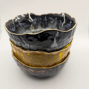 ถาดเสิร์ฟเรซิ่นทรงรีหรูหราสั่งทำพิเศษ งานแฮนด์เมดเพ้นท์มือ งานฝีมือเหนือกาลเวลา มีหลายสีให้เลือก - Product Image 1