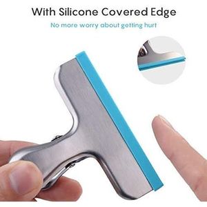 Confezione da 12 Clip per Sacchetti Ermetici in Acciaio Inox, 3 Misure, 5 Pollici, Rivestite in Silicone, Senza Bordi Affilati - Product Image 2