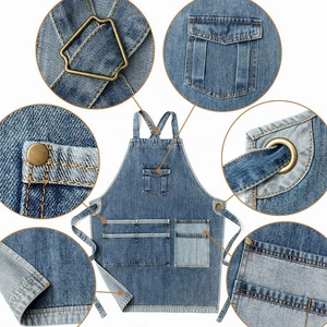 Wholesale Barber Leather <b>Aprons</b> for Men Women Hair Stylist Salon <b>Apron</b> with Multiple Leather Pockets - Product Image 5