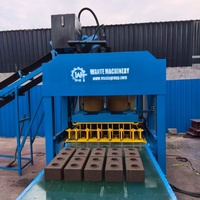 WT10-10 Vente directe usine Machine automatique de fabrication de briques de ciment sans cuisson, écologique, hydraulique, à commande PLC, avec moteur et pompe |