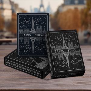 Cartas de Juego Personalizadas para Uso Familiar - Papel de 310 g/m² con Acabado Liso y Estampado en Lámina Plateada, Caja de Cartón, 54 Cartas - Product Image 5