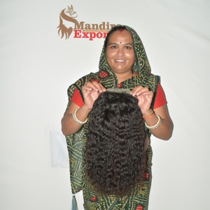100% Raw Virgin Indian Temple Remy <b>Human</b> Hair Natural Black Curly Fusion <b>Wig</b> & Wave/Curl Extensions - Product Image 5