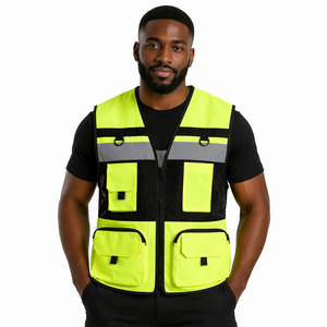High Visibility Multi Pocket Reflective Safety Vest for Construction, Traffic & Industrial Work - Product Image 1