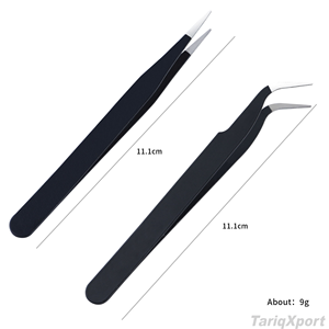 Pinzas Profesionales de Alta Calidad para Pestañas, de Acero Inoxidable, Puntiagudas, de 10 mm, Personalizables, Antimagnéticas, Color Arcoíris - Product Image 4