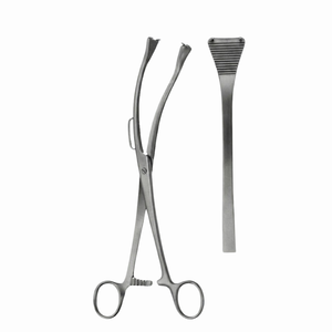 Forceps à flancs Gauss 260 mm - Forceps de dissection et d'enucleation en acier inoxydable - Product Image 1
