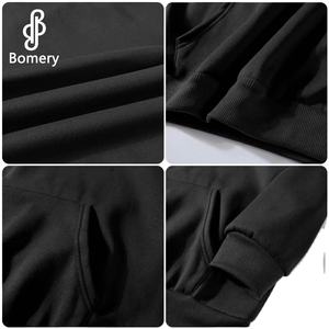 Sweat à capuche à fermeture éclair complète pour hommes avec logo personnalisé estampé Streetwear imprimé lourd sans ficelle Sweat à capuche Plus Options - Product Image 5