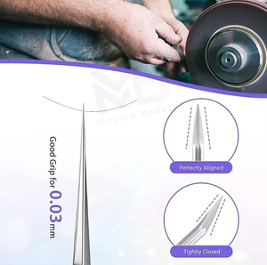 Pinzas para Pestañas Individuales de Acero Inoxidable al por Mayor, Herramientas de Maquillaje para Pestañas que No se Deforman, Suministros para Pestañas - Product Image 6