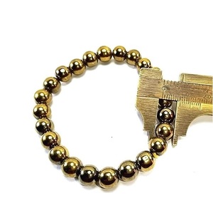 Pulsera de Pirita Hecha a Mano con Cuentas Redondas, Joyería de Moda Feng Shui para Hombres y Mujeres, Regalo de Piedra Energética - Product Image 1