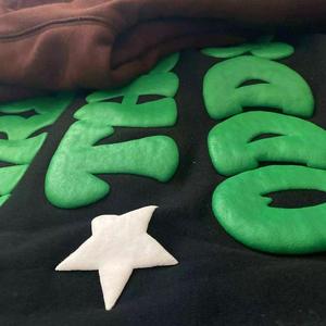 Sudadera con Capucha Personalizada con Logotipo, Estampado Puff de Alta Densidad 420GSM 500GSM, Forro Polar Grueso, Corte Cuadrado, Oversize, para Hombre y Mujer, Sudadera Lisa - Product Image 3