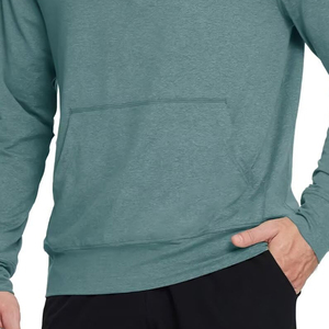 Hoodie demi-zip de qualité supérieure, dernières tendances, différents styles, livraison directe d'usine, couleur unie, pour hommes, faible MOQ - Product Image 4