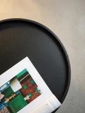 Mesa de Centro Redonda Moderna Room Hero con Tapa de Vidrio Templado y Estructura Metálica de 57 cm de Diámetro, Mueble Minimalista para Sala de Estar - Product Image 3