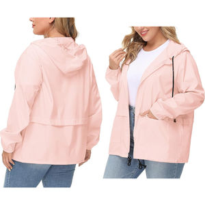 Nueva Chaqueta Cortavientos de Nailon para Mujer, Talla Grande, Color Rojo, Plegable, Ropa Deportiva Activa para Exteriores - Product Image 5